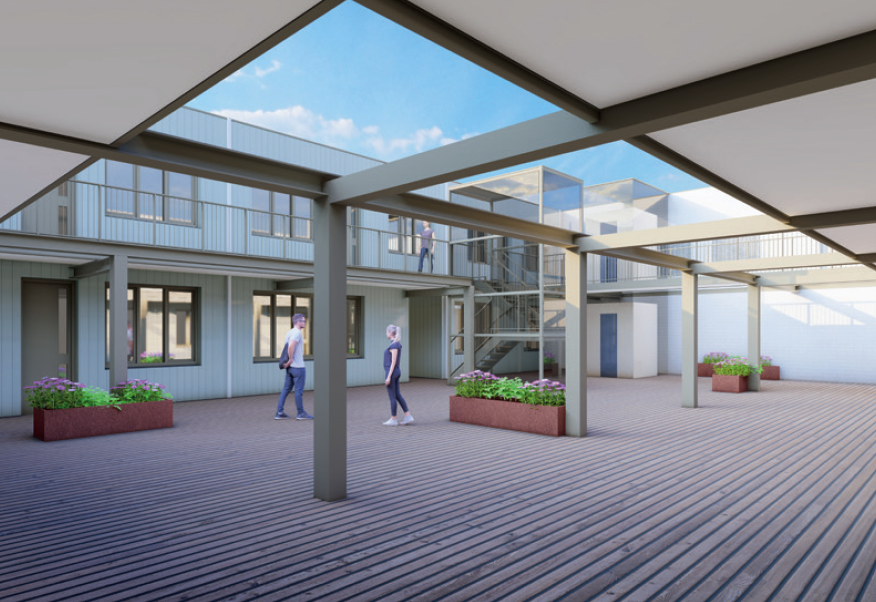 Project Breskens — binnenplaats